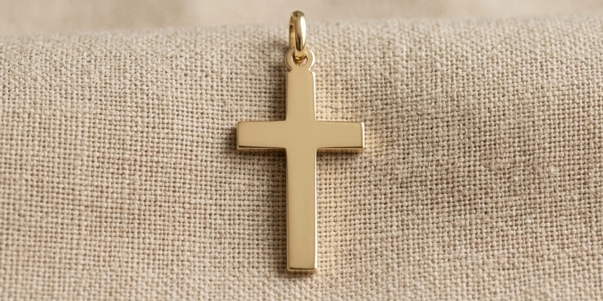 Creu d'or 18k per a comunió - Zapata Joyeros Barcelona